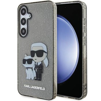 Samsung Galaxy S24+ Plus (SM-S926) Karl Lagerfeld Glitter Karl&Choupette Case Cover, Transparent | Чехол Кейс...