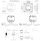Умный Поворотный Диммер TS-K(WT) Wi-Fi Tuya TRIAC 100-240V Стеклянная Панель