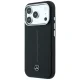 Mercedes Leather Semi Wrap Iconic Line MagSafe vāciņš iPhone 18 Pro / 17 Pro, melns