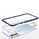 Чехол Hybrid Armor Clear 3in1 для Samsung Galaxy S23, прозрачный с синей рамкой