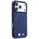 BMW M Carbon Printed Ring MagSafe vāciņš iPhone 18 Pro / 17 Pro, tumši zils