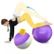 Гимнастический фитбол 4FIZJO Reh Ball 85 см с насосом, фиолетовый