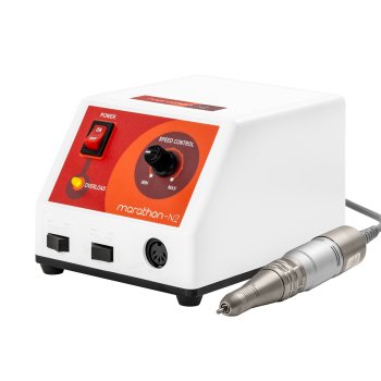 Аппарат для маникюра Saeyang Marathon N2 Retro + H200, бело-оранжевый