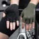Rockbros velo cimdi ar īsiem pirkstiem 16220041009, izmērs XL, pelēki