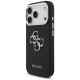 Guess Grained Big 4G Classic Logo Phone Case Cover iPhone 17 Pro - black