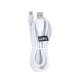 Maxlife USB to Apple iPhone Lightning Cafule Data Charging Cable, 2A, 3m, White | Провод для Зарядки...