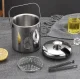 Ведёрко, ёмкость, контейнер для льда с щипцами и ложкой, 1.3L /...