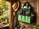 DIVODV Garden Tool Bag, Black/Green