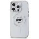Karl Lagerfeld IML Metal Choupette Head MagSafe Case for iPhone 14 Pro, White