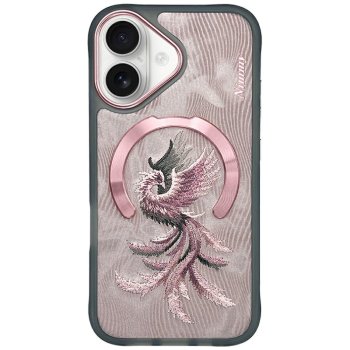 Чехол Nimmy Magnetic Fantasy Animal MagSafe для iPhone 16, Rose Gold