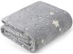 Soft Glow in the Dark Throw Blanket 150x180 cm, Grey with Stars