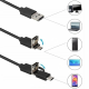 LTC USB Type C / Micro USB Endoskops Kamera Zonde, 3.5m | Smartphone Borescope Endoscope Inspection Camera