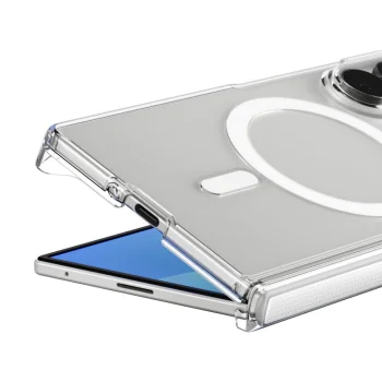 Чехол Spigen AirSkin Zero MagFit для Samsung Galaxy Z Fold 8 Ultra, прозрачный/белый