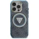 Guess IML Metal Glitter 4G MagSafe Case for iPhone 16 Pro - Blue