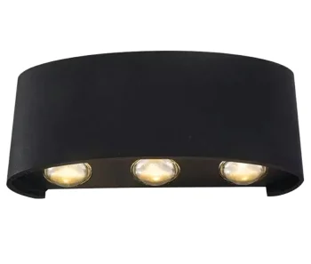 Sienas LED lampa augšup-lejup, 65W, IP54, melna