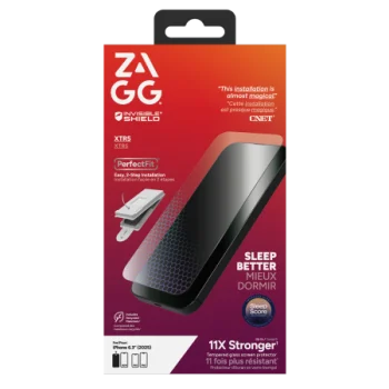 ZAGG Invisibleshield Glass XTR5 ekrāna aizsargstikls ar grafēnu un zilās gaismas filtru iPhone 17