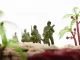 Набор игрушечных солдатиков, военной техники, оружия / Комплект с...
