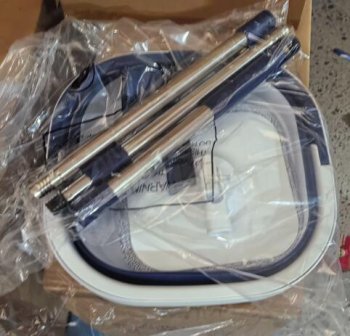 360° Flat Spin Mop with Collapsible Bucket and 2 Microfiber Pads