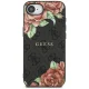 Чехол Guess 4G Flowers Print MagSafe для iPhone 16e Черный