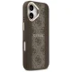 Чехол Guess 4G PU Stripe MagSafe для iPhone 17, коричневый