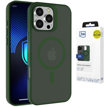 3mk Smoke MagCase iPhone 16 Pro Max vāciņš – zaļš, daļēji caurspīdīgs | Phone Case Cover