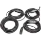 Aktīvais USB 3.0 pagarinātājs USB-A (M) uz USB-A (F), 30 m, melns