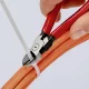 KNIPEX Diagonal Cutters for Plastics 140 mm (72 01 140), Red/Black