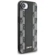 DKNY Leather Checkered Mono Pattern MagSafe vāciņš iPhone 16e, melns