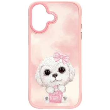 Nimmy iPhone 17 vāciņš Big Eyed Pet 2.0 Dog, rozā