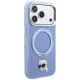 Чехол Karl Lagerfeld для iPhone 18 Pro / 17 Pro с Ring Stand 360 MagSafe, светло-голубой