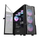 Datora korpuss Darkflash DK431 Mesh Black ar 4 ARGB ventilatoriem, melns
