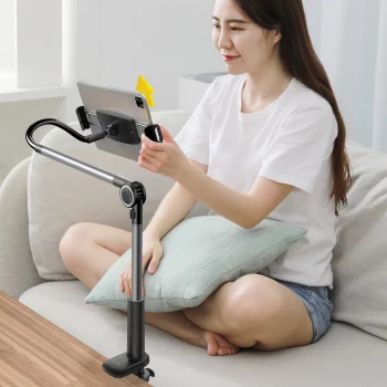Baseus Otaku Skrūvējams Galda Statīvs Turētājs Telefonam Planšetei, Melns | Tripod with Handle for Phone Tablet