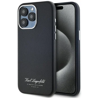 Чехол Karl Lagerfeld Hotel RSG для iPhone 15 Pro, черный