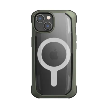 Raptic Secure vāciņš priekš iPhone 14 Plus ar MagSafe atbalstu, zaļš