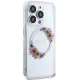 Guess IML Flowers Wreath MagSafe iPhone 15 Pro Max vāciņš, caurspīdīgs