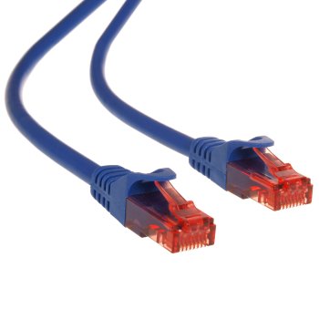 Maclean UTP Cat6 Patchcord tīkla kabelis, 3m, Zils