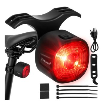 Trizand aizmugurējais velosipēda lukturis, sarkans, USB-C