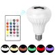 LED Lampa E27 Gaismeklis Apgaismojums ar Bluetooth Skaļrunis + Pults | LED Lamp Light with Bluetooth Speaker