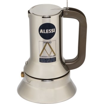 Alessi 9090/1 Espresso Coffee Maker, 1 Cup, Stainless Steel