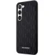 Karl Lagerfeld Saffiano Mono Metal Logo vāciņš Samsung Galaxy S23, melns