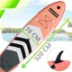 AquaPaddle SUP dēlis 320 cm, komplekts ar airi, pumpi un mugursomu, 180 kg