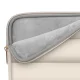 Сумка-чехол для ноутбука 13-14 Tech-Protect Puffy с сумочкой, бежевая