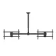 Maclean MC-111 B griestu stiprinājums diviem televizoriem, 34-60\", 2x40kg, melns