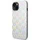 Karl Lagerfeld Monogram Iridescent Case for iPhone 14 Plus - Silver