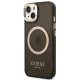 Чехол Guess GUHMP14SHTCMK Gold Outline MagSafe для iPhone 14 Черный/Золотой