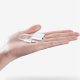 Joyroom Lightning to Lightning / Music Lightning Headphone Adapter for Audio and Charging, White