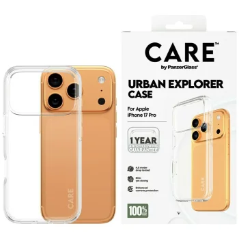 Чехол Panzerglass для iPhone 17 Pro CARE Flagship Urban Explorer, прозрачный