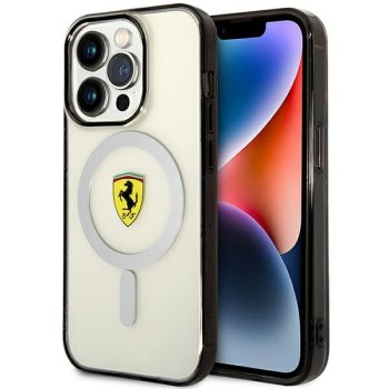 Ferrari iPhone 14 Pro Max vāciņš Outline MagSafe, caurspīdīgs