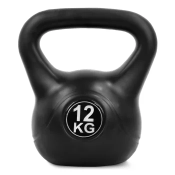 4FIZJO Kettlebell Exercise Weight 12 kg, Black