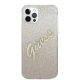 Apple iPhone 12 / 12 Pro 6.1\'\' Guess Gradient Script Case Cover (GUHCP12MPCUGLSGO), Gold | Чехол Кейс...